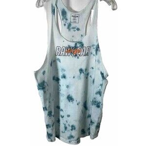 2XL Rawgear Men’s Active Tank Tie Dye Green 100% Cotton Machine Wash